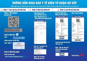 Từ 3/6, người dân ra, vào quận Gò Vấp phải khai báo y tế điện tử