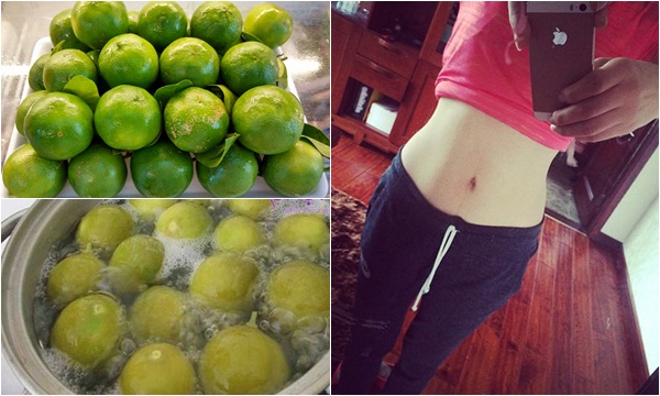 Uống nước chanh luộc cân nặng xuống cực nhanh