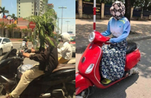 '1001' kiểu chống nắng tự chế, an toàn cho da còn mắt thấy gì không thì... 'hên xui'