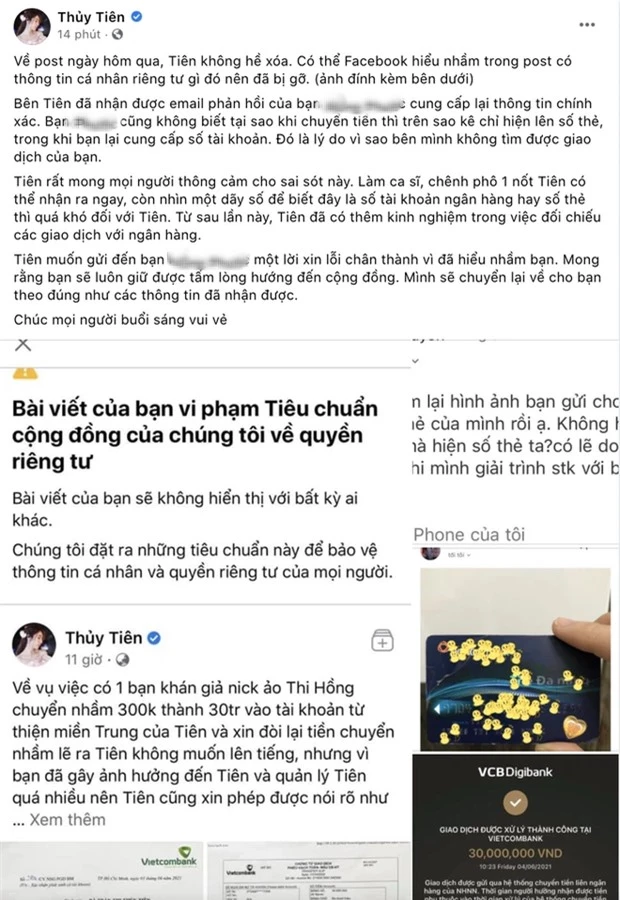 Netizen phản ứng bất ngờ sau khi Thuỷ Tiên xin lỗi, chuyển trả 30 triệu đồng tiền từ thiện cho khán giả gửi nhầm - Ảnh 2.