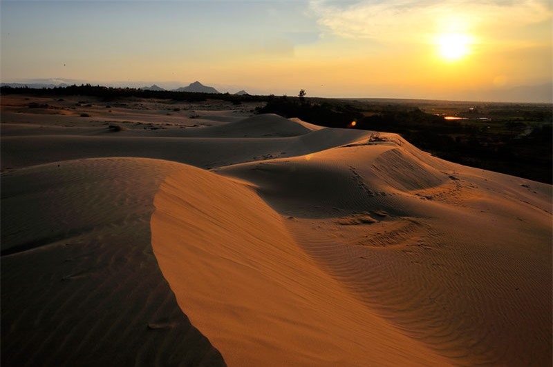 Một trong những điều lý thú của đồi cát Nam Cương là “sự thay đổi diện mạo” từng giờ, từng ngày. Ảnh: Diem Dang Dung.