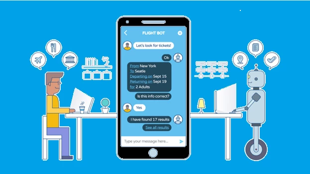 Ứng dụng Chatbot trong việc đặt vé máy bay.