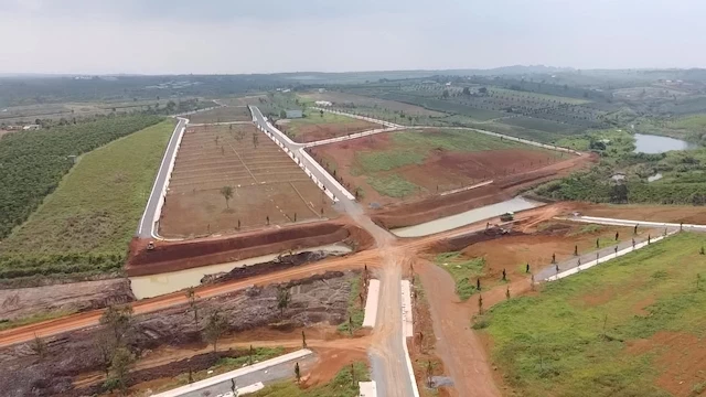  36 ha đất ở xã Đam B'ri, TP Bảo Lộc được quảng cáo rầm rộ "dự án" Làng sinh thái nghỉ dưỡng La Mélodie.