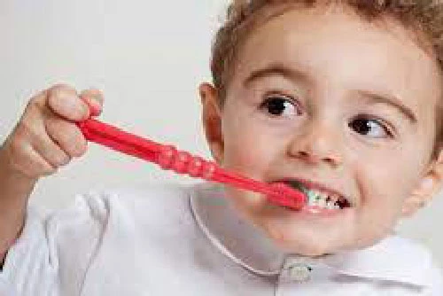  Bạn nên tập thói quen chải răng cho trẻ. Nguồn ảnh: Internet