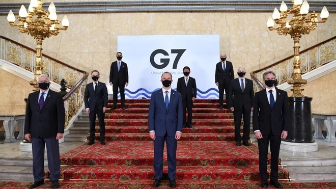 Đại diện các nước G7 có cuộc gặp lịch sử tại London ngày 5/6