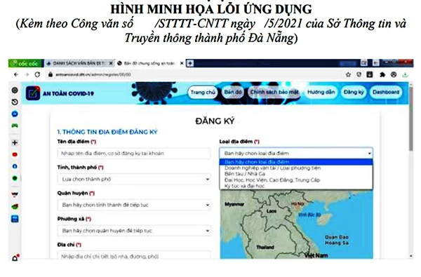 Hình minh họa lỗi ứng dụng