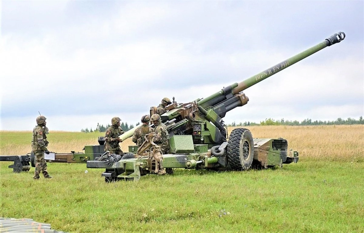 Pháo TRF1 155 mm do Pháp sản xuất; Nguồn: wikipedia.org