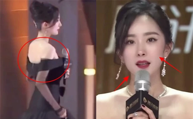 Sốc visual với cảnh Dương Mịch lên sân khấu, netizen kêu gào vì da căng bóng, còn bờ vai thì quá đẹp - Ảnh 1.