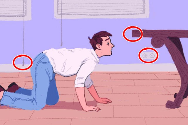 Lưu ý những đồ vật trong nhà để bảo vệ sự an toàn cho trẻ