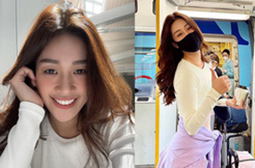 Khánh Vân đã lên máy bay về nước sau 1 tháng mắc kẹt ở Mỹ, không quên chúc mừng tuyển Việt Nam thắng 4-0 trước Indonesia