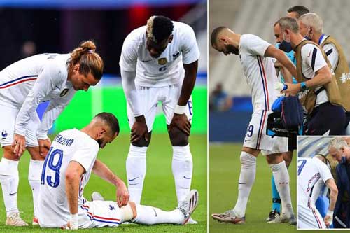 Benzema chấn thương, nguy cơ lỡ trận ra quân của Pháp tại EURO 2020