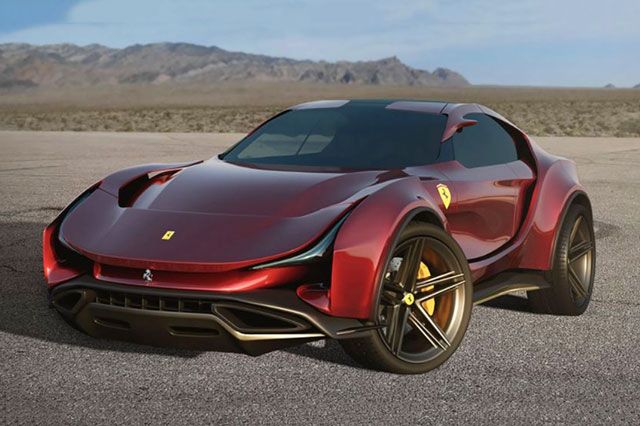 Mẫu SUV đầu tiên của Ferrari với thiết kế hầm hố