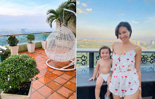 Khám phá khu vườn nhỏ trên sân thượng nhà MC Phương Mai