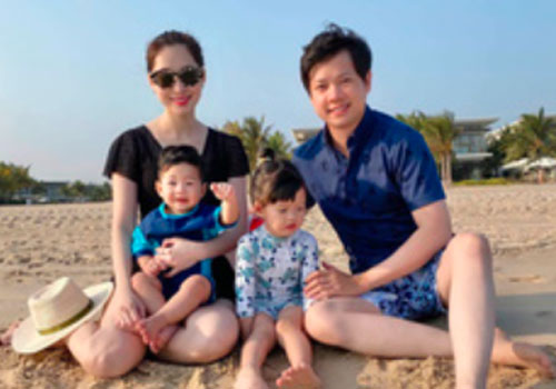 Đặng Thu Thảo và chồng đại gia cùng đăng loạt ảnh gia đình khiến dân tình xuýt xoa vì ai cũng đẹp