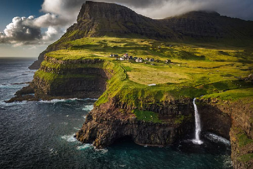 Kinh ngạc trước cảnh đẹp của Quần đảo Faroe (Đan Mạch) được chụp từ trên cao