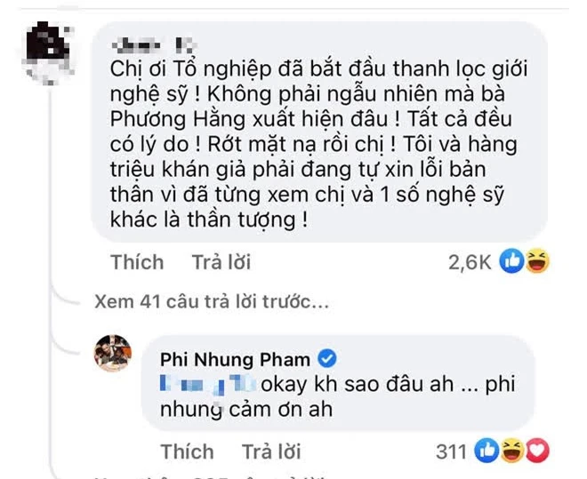 Netizen cà khịa Phi Nhung đã rớt mặt nạ, xin lỗi vì từng xem cô là thần tượng, nữ ca sĩ liền có cách đáp trả khó hiểu - Ảnh 2.