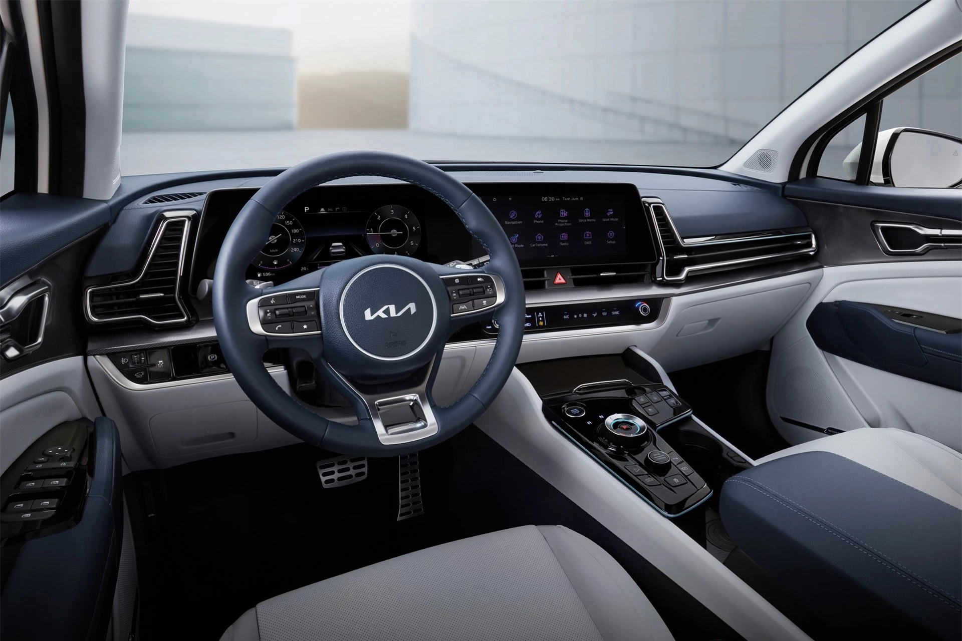 Hàng ghế trước của xe Kia Sportage 2022 Hàng ghế trước của xe Kia Sportage 2022