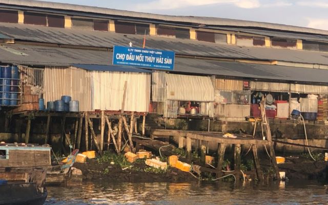 Phạt 370 triệu đồng, đề nghị ngưng hoạt động chợ đầu mối thủy hải sản xả thải không phép