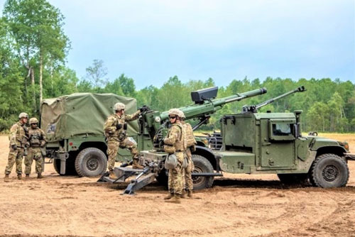 Mỹ tích hợp pháo cỡ lớn trên các phương tiện cơ động mặt đất