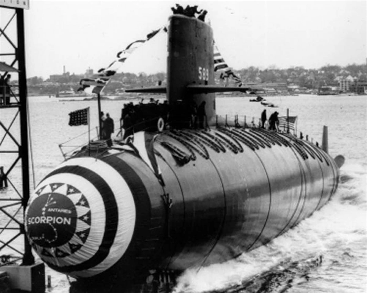 Tàu ngầm Scorpion tại Groton, Connecticut ngày 19/12/1959. Ảnh: Hải quân Mỹ