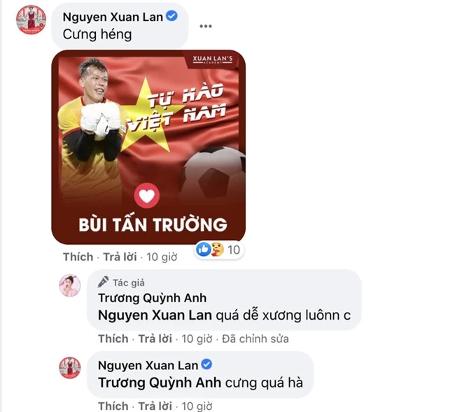 Sau trận Việt Nam thắng Malaysia, Lan Ngọc, Trương Quỳnh Anh và dàn sao nữ đồng loạt tỏ tình với 1 cầu thủ hot hit - Ảnh 5.