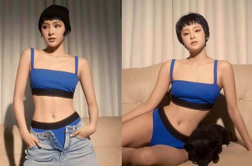 Hiền Hồ "đốt mắt" dân mạng với ảnh táo bạo, khoe "eo con kiến"