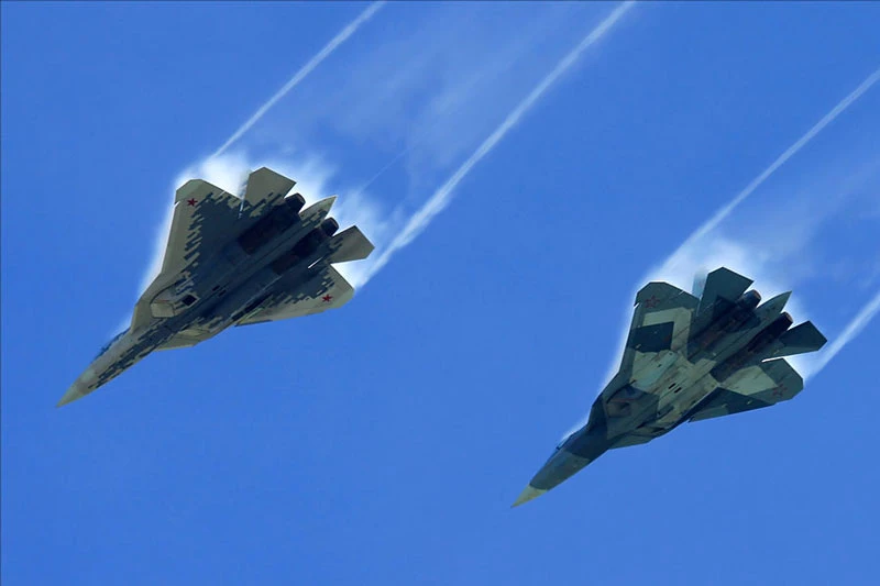 Tiêm kích Su-57.