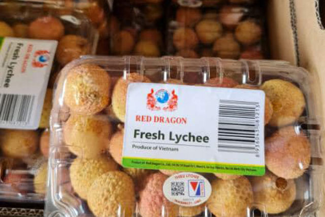 Lô hàng vải thiều đặc sản đầu tiên của Việt Nam được nhập khẩu chính ngạch vào Pháp