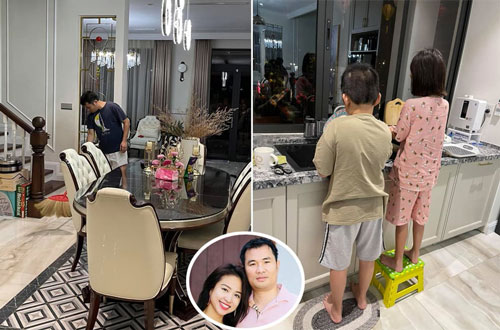 Vân Hugo hé lộ cuộc sống hạnh phúc trong biệt thự: Hôn phu đại gia quét nhà, con rửa bát