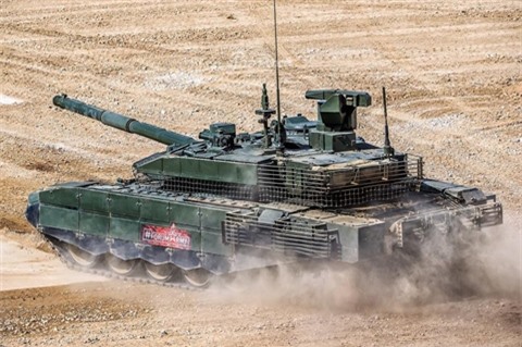 Nga dieu gap hang tram T-90M toi bien gioi phia Nam