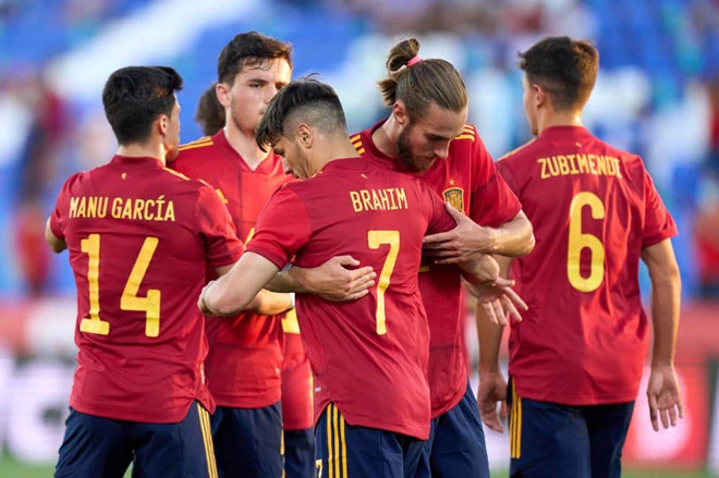 Đội hình Tây Ban Nha dự EURO 2020 khá trẻ trung. Ảnh: Getty.