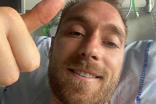 Xuất hiện hình ảnh đầu tiên của Eriksen sau vụ ngưng tim