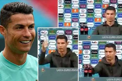 Ronaldo khiến Coca Cola mất 4 tỷ USD vì phản ứng bộc phát
