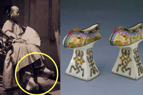 Cao từ 5-15cm, những đôi hài của phi tần nhà Thanh được dùng để làm gì?