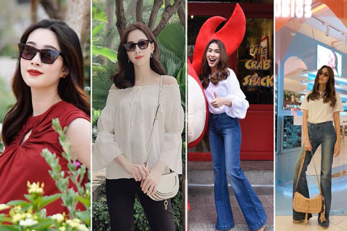 Làm dâu nhà hào môn, Đặng Thu Thảo và Hà Tăng vẫn thường xuyên diện lại đồ cũ