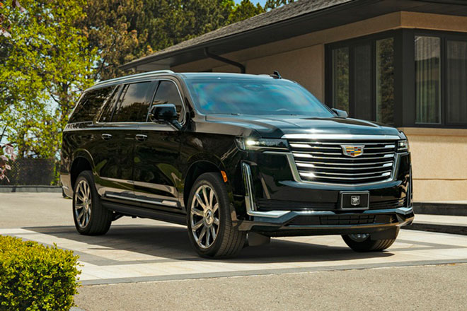 Khám phá SUV hạng sang Cadillac Escalade 2021 phiên bản bọc thép chống đạn