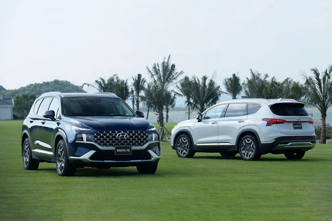 Santa Fe là dòng xe Hyundai bán chạy thứ 2 trong tháng 5/2021. Ảnh: TC Motor. Santa Fe là dòng xe Hyundai bán chạy thứ 2 trong tháng 5/2021. Ảnh: TC Motor.