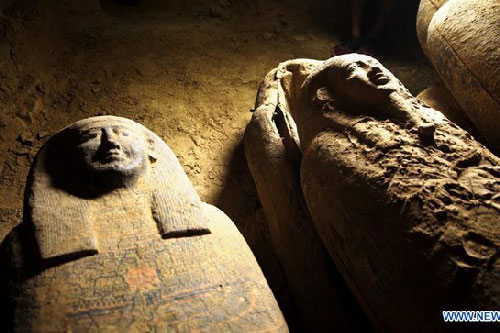 Tiết lộ về màu sơn bí ẩn trên quan tài 2.500 tuổi