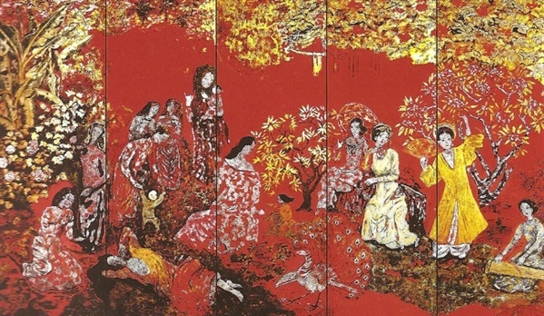 Nguyễn Gia Trí là một họa sĩ, nhà đồ họa, biếm họa Việt Nam. Ông cùng Tô Ngọc Vân, Nguyễn Tường Lân, Trần Văn Cẩn tạo thành bộ tứ danh họa thời kỳ đầu của nền mỹ thuật Việt Nam. Tác phẩm Vườn xuân Trung Nam Bắc của ông từng đạt được nhiều kỷ lục như: Kích thước lớn nhất, phối hợp nhiều chất liệu truyền thống. Vườn xuân Trung Nam Bắc là tác phẩm được ghép từ 9 mảnh ván làm vóc, được họa sĩ Nguyễn Gia Trí sáng tác trong gần 20 năm. Tác phẩm là một trong những bảo vật quốc gia. Ảnh: Tạp chí Mỹ thuật. Nguyễn Gia Trí là một họa sĩ, nhà đồ họa, biếm họa Việt Nam. Ông cùng Tô Ngọc Vân, Nguyễn Tường Lân, Trần Văn Cẩn tạo thành bộ tứ danh họa thời kỳ đầu của nền mỹ thuật Việt Nam. Tác phẩm Vườn xuân Trung Nam Bắc của ông từng đạt được nhiều kỷ lục như: Kích thước lớn nhất, phối hợp nhiều chất liệu truyền thống. Vườn xuân Trung Nam Bắc là tác phẩm được ghép từ 9 mảnh ván làm vóc, được họa sĩ Nguyễn Gia Trí sáng tác trong gần 20 năm. Tác phẩm là một trong những bảo vật quốc gia. Ảnh: Tạp chí Mỹ thuật.