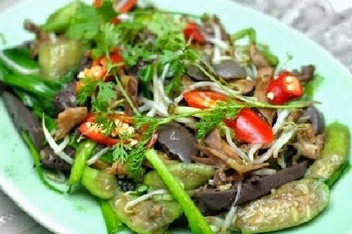 Món ngon với mướp hương