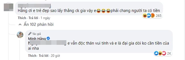 Minh Hằng đáp trả khi bị đồn lấy chồng già nhưng lại vô tình làm dấy lên một nghi vấn khác - Ảnh 2.