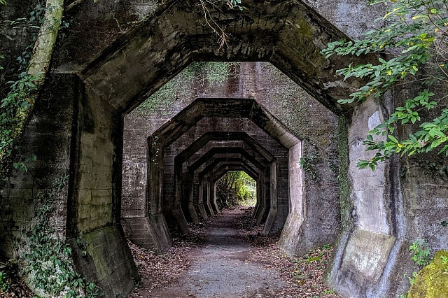 Khám phá đường hầm bí ẩn hình bát giác ở vùng núi Kyushu, Nhật Bản