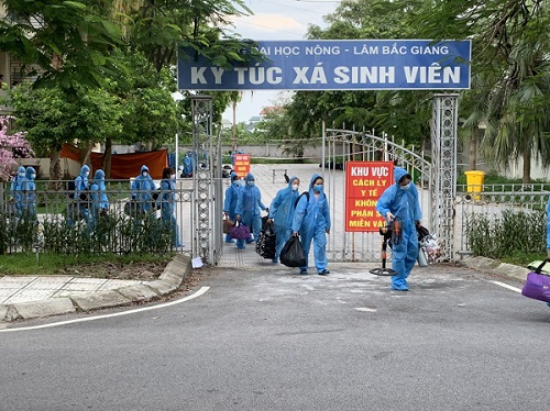 Một ngày ở khu cách ly lớn nhất huyện Việt Yên - Bắc Giang