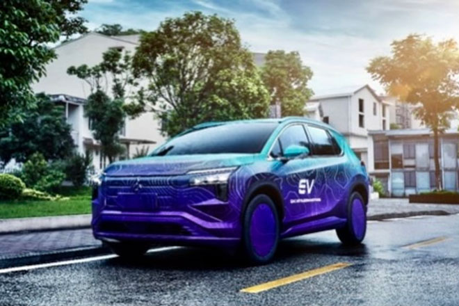 Hé lộ hình ảnh xe điện của Mitsubishi trước ngày ra mắt 