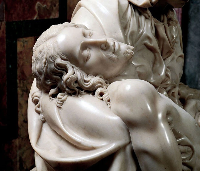 Ngày 12/2/1564, Michelangelo làm việc suốt cả ngày để hoàn thiện tác phẩm Đức mẹ sầu bi - bức tượng đến khi ông qua đời vẫn chưa được hoàn thành. Ngày 14/2, ông lên cơn sốt. 17h ngày 18/2/1564, ông trút hơi thở cuối cùng khi hoàng hôn ập xuống.