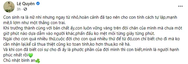 Lệ Quyên khẳng định “không hơn thua” sau khi chồng cũ lên tiếng về chuyện ngoại tình? - Ảnh 2.