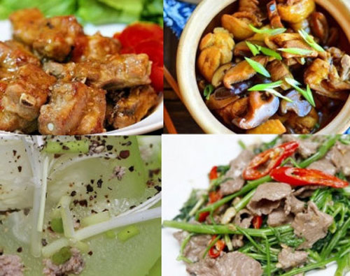 Thực đơn cơm chiều: 4 món hấp dẫn 