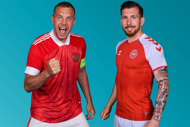 Lịch phát sóng EURO 2020 đêm 21/6, rạng sáng 22/6: Nga chạm trán Đan Mạch