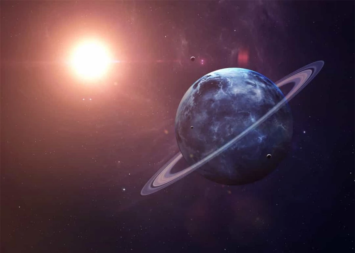 Sao Thiên Vương nằm cách Mặt Trời xấp xỉ 2,87 tỷ km.