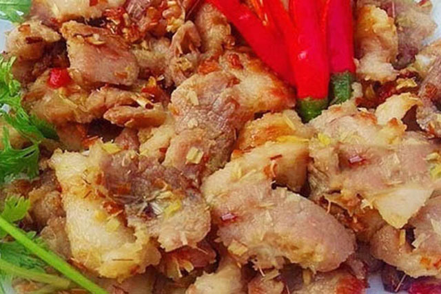 Hướng dẫn làm món thịt ba chỉ rang sả ớt